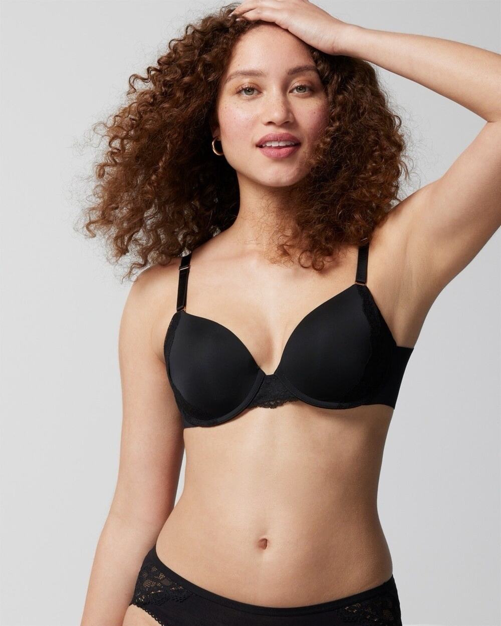 Soma Underwire Women’s Vanishing 360 Perfect Coverage Bra Black Size 44D